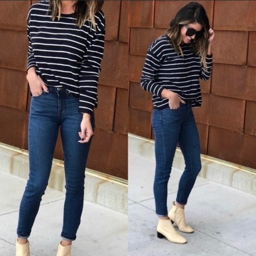 Everlane The High-Rise Skinny Jean - ANKLE Dark Wash